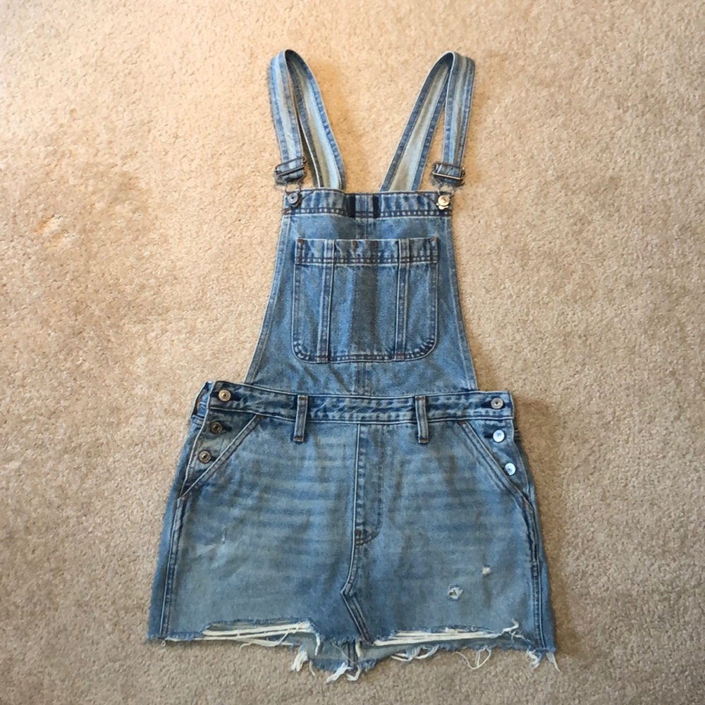 Abercrombie & Fitch Overall Denim Dress